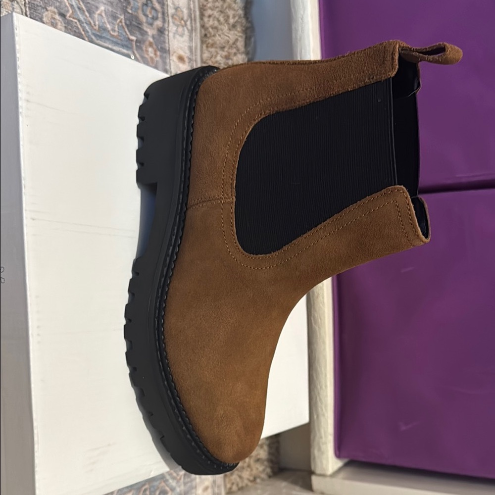 Caslon Tan Ankle Booties